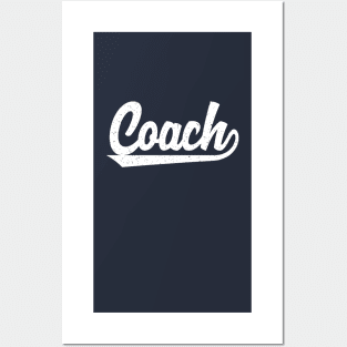 Classic Coach T-Shirts | Vintage Athletic Inspired Sports Coach Trainer Shirts Posters and Art